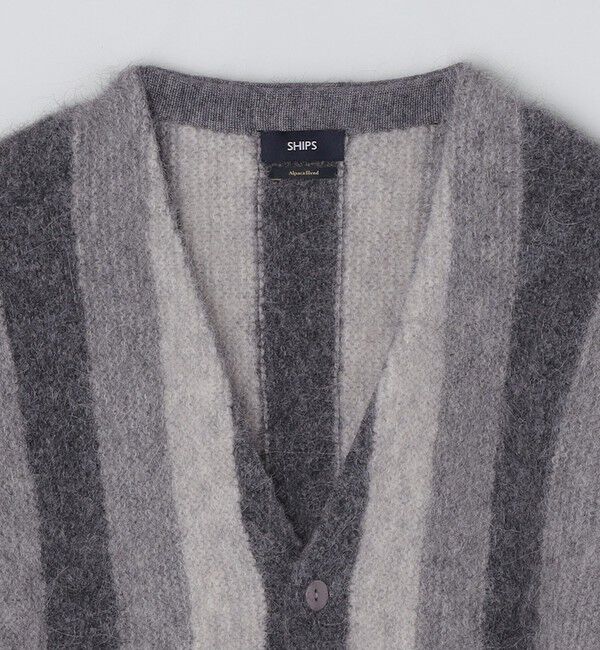 SHIPS「SHIPS: アルパカ ガーター Vネック カーディガン」|カーディガン|
