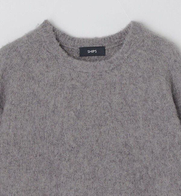 SHIPS「SHIPS: 7ゲージ ウール シャギー クルーネック ニット」|ニット・セーター|