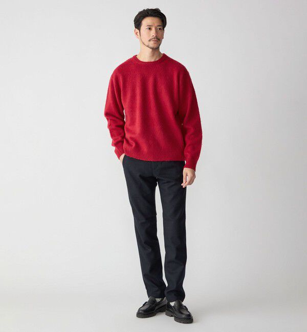 SHIPS「SHIPS: 7ゲージ ウール シャギー クルーネック ニット」|ニット・セーター|