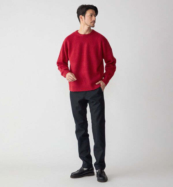 SHIPS「SHIPS: 7ゲージ ウール シャギー クルーネック ニット」|ニット・セーター|