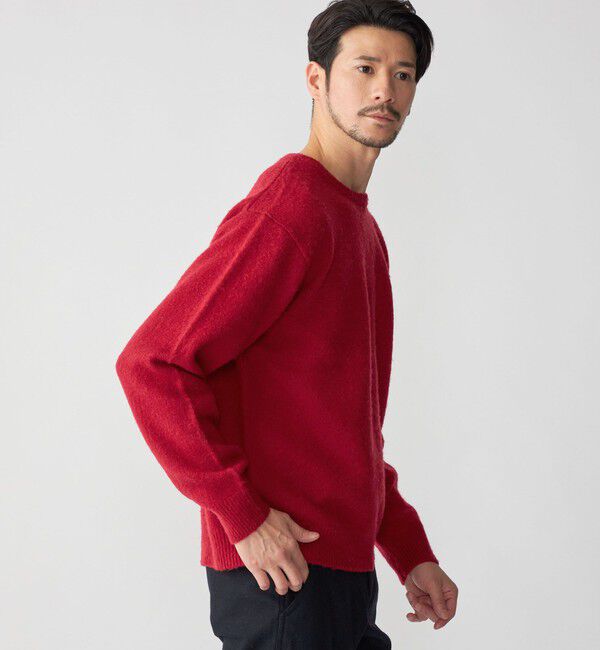SHIPS「SHIPS: 7ゲージ ウール シャギー クルーネック ニット」|ニット・セーター|