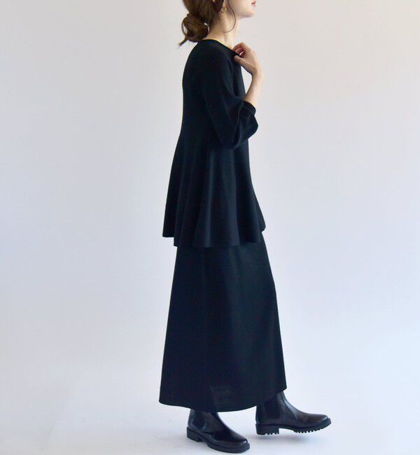 quaranciel「quaranciel:〈手洗い可能〉フレア プルオーバー ＆ Iライン スカート ニット セットアップ」|ニット・セーター|