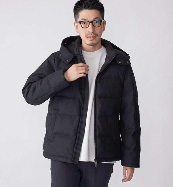 SHIPS「SHIPS: ウールファブリック ダウン ジャケット」|ダウン|