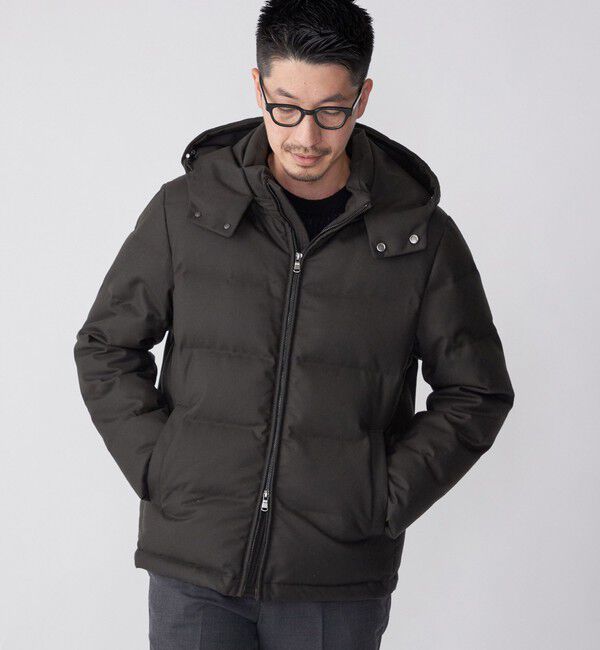 SHIPS「SHIPS: ウールファブリック ダウン ジャケット」|ダウン|