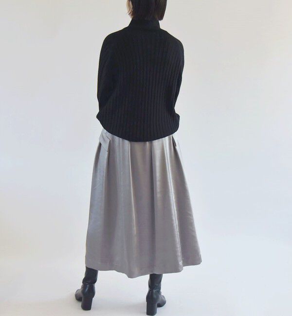 quaranciel「quaranciel:〈手洗い可能〉ファインウール ワイド リブ ラグラン ハイネックニット」|ニット・セーター|