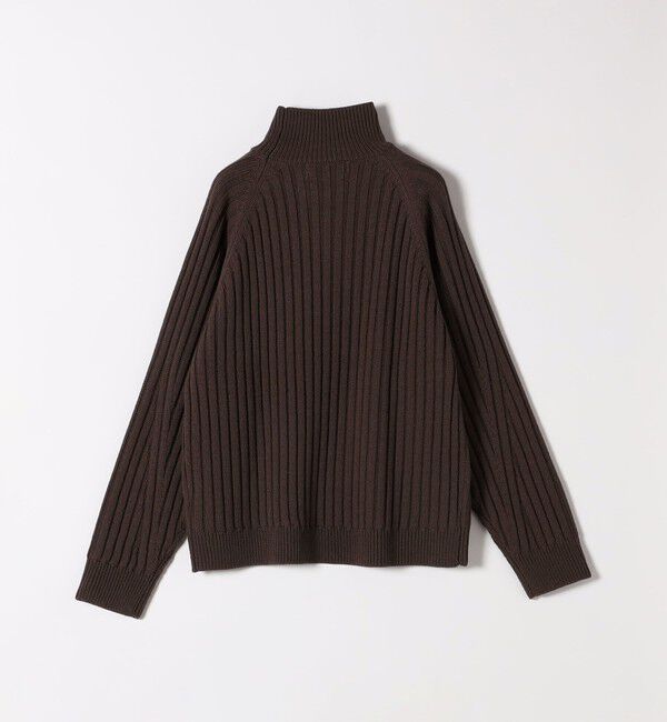 quaranciel「quaranciel:〈手洗い可能〉ファインウール ワイド リブ ラグラン ハイネックニット」|ニット・セーター|