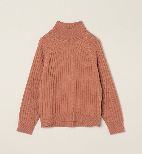 quaranciel「quaranciel:〈手洗い可能〉ファインウール ワイド リブ ラグラン ハイネックニット」|ニット・セーター|