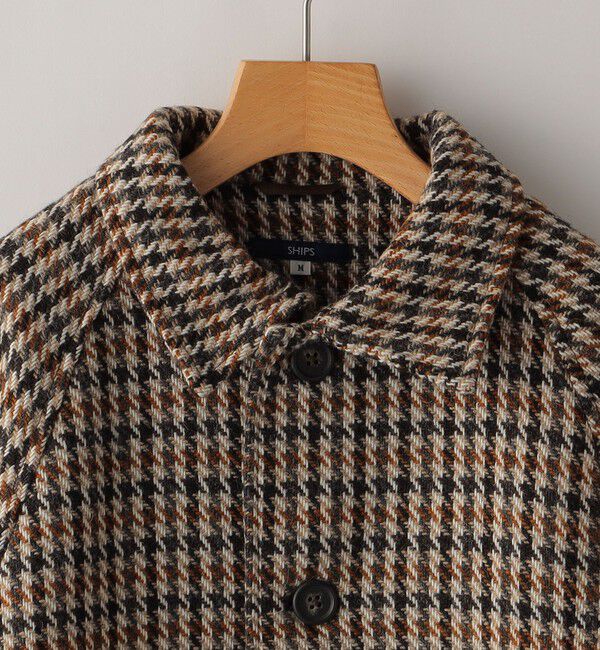 SHIPS KIDS「SHIPS KIDS:145～160cm / ガンクラブチェック ステンカラー コート」|ステンカラーコート|