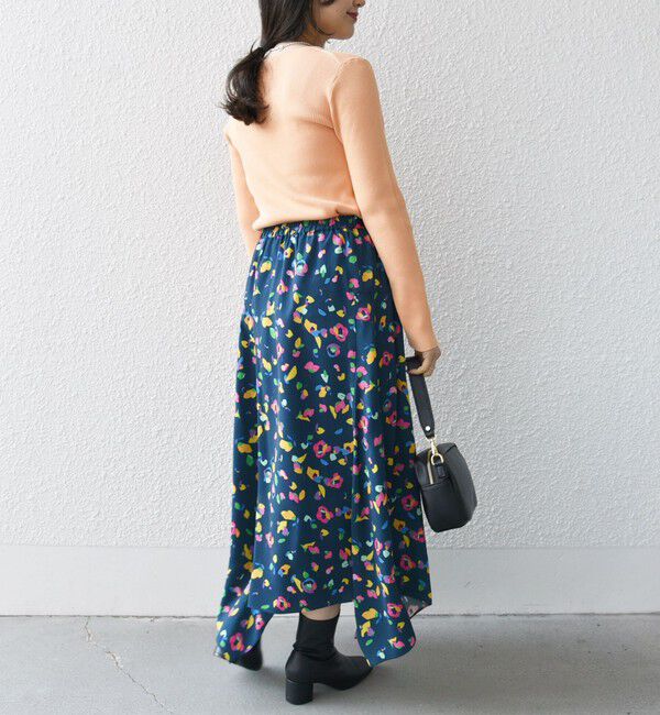 SHIPS any「SHIPS any:〈洗濯機可能〉SPRINTEX フラワー プリント ギャザー スカート」|スカート|