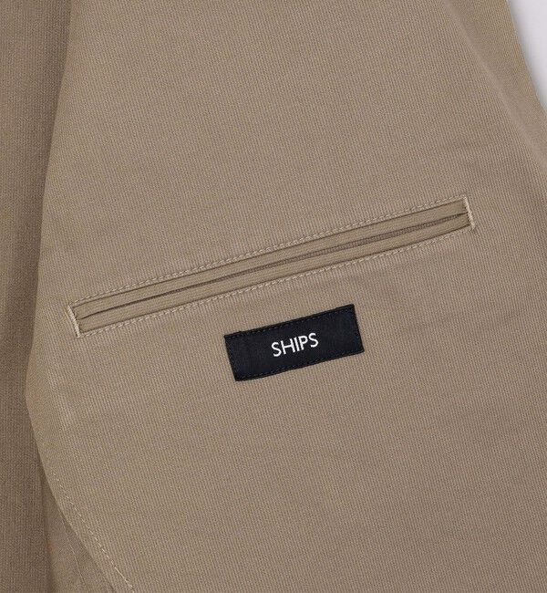 SHIPS「SHIPS: 〈セットアップ対応・手洗い可能〉ウォッシュド ピケ 2ボタン ジャケット」|テーラードジャケット|