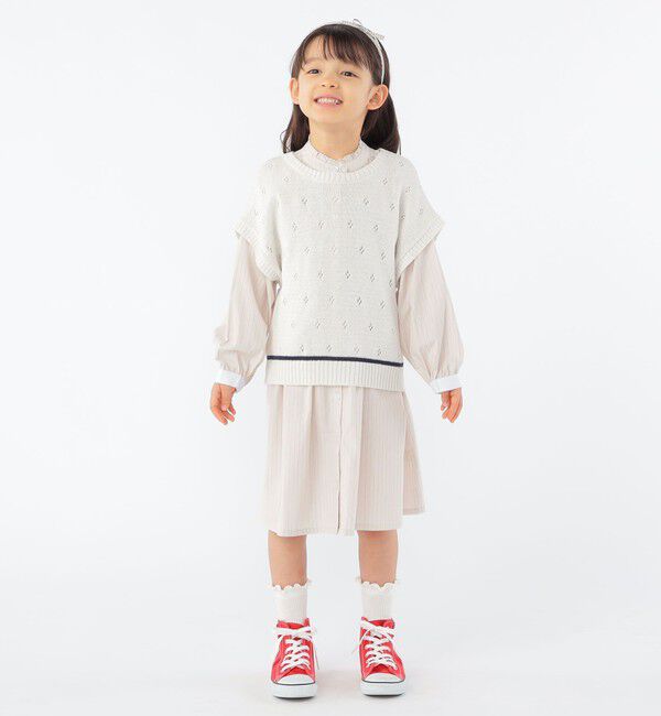 SHIPS KIDS「SHIPS KIDS:100～125cm / サマーニット ベスト」|ベスト・ジレ|