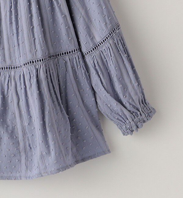 SHIPS KIDS「SHIPS KIDS:100～130cm / スナップ ボタン ティアード ブラウス」|シャツ・ブラウス|