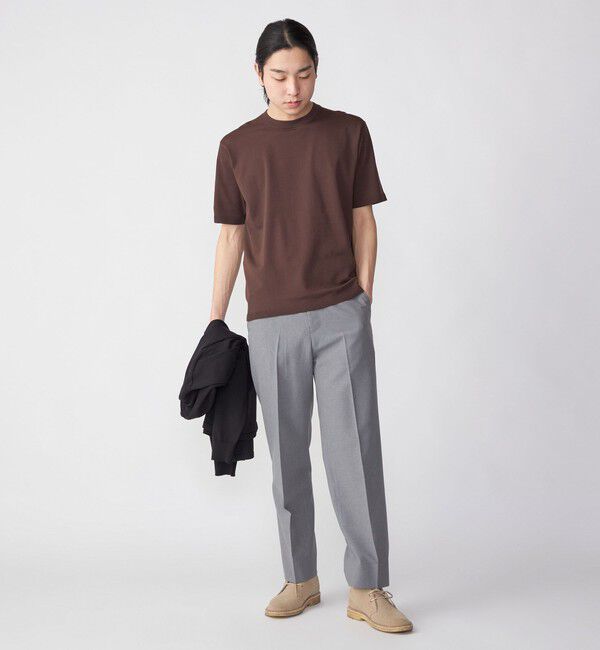 SHIPS「SHIPS:〈 洗濯機可能〉18ゲージ ポリエステル ライト リラックス ニット Tシャツ」|Tシャツ・カットソー|