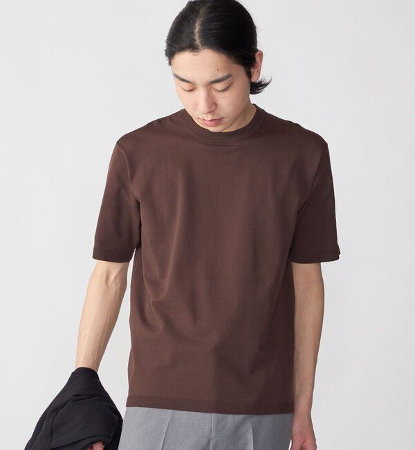 SHIPS「SHIPS:〈 洗濯機可能〉18ゲージ ポリエステル ライト リラックス ニット Tシャツ」|Tシャツ・カットソー|