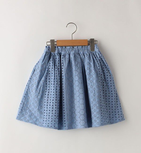 SHIPS KIDS「SHIPS KIDS:100～130cm / レース ギャザー スカート」|スカート|