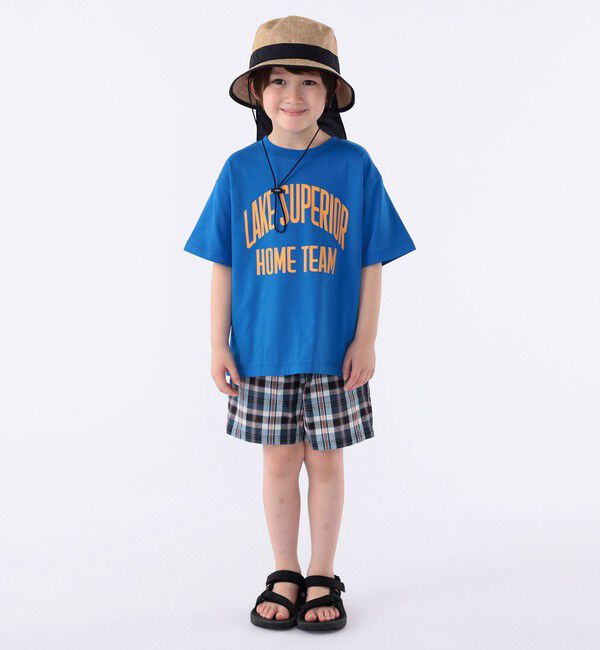 SHIPS KIDS「SHIPS KIDS:100～130cm /〈接触冷感/吸水速乾〉ロゴ 半袖 TEE」|Tシャツ・カットソー|