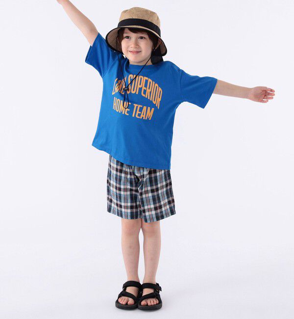 SHIPS KIDS「SHIPS KIDS:100～130cm /〈接触冷感/吸水速乾〉ロゴ 半袖 TEE」|Tシャツ・カットソー|
