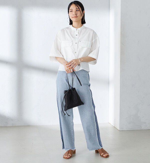 SHIPS for women「〈手洗い可能〉ミリタリー ショート シャツ」|シャツ・ブラウス|