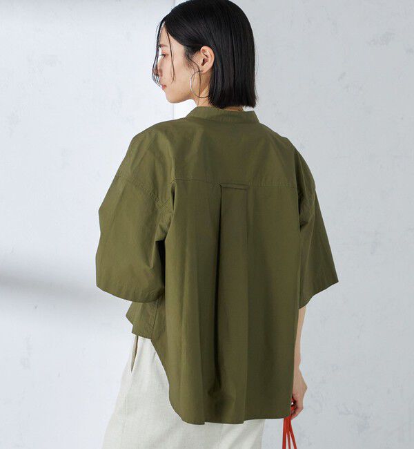 SHIPS for women「〈手洗い可能〉ミリタリー ショート シャツ」|シャツ・ブラウス|