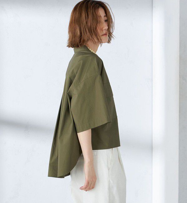 SHIPS for women「〈手洗い可能〉ミリタリー ショート シャツ」|シャツ・ブラウス|