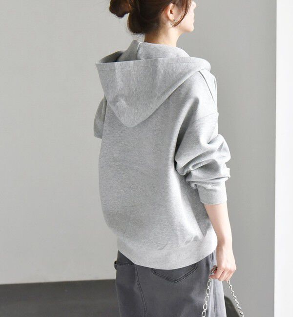 quaranciel「《一部追加予約》quaranciel:〈洗濯機可能〉ポンチ ダブルジップ スウェット パーカー」|パーカー|