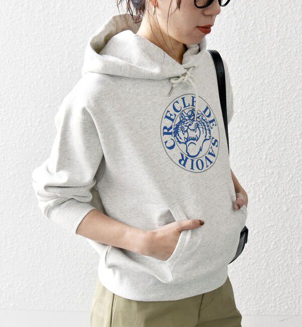 SHIPS any「【SHIPS any別注】THE KNiTS: カレッジ ロゴ フーディ パーカー 25SS」|パーカー|ナチュラル