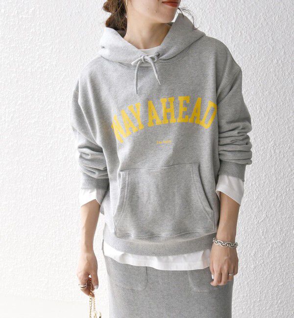 SHIPS any「【SHIPS any別注】THE KNiTS: カレッジ ロゴ フーディ パーカー 25SS」|パーカー|