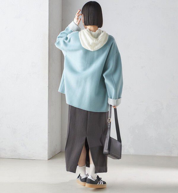 SHIPS for women「〈手洗い可能〉ジョーゼット ピンタック タイト スカート」|スカート|