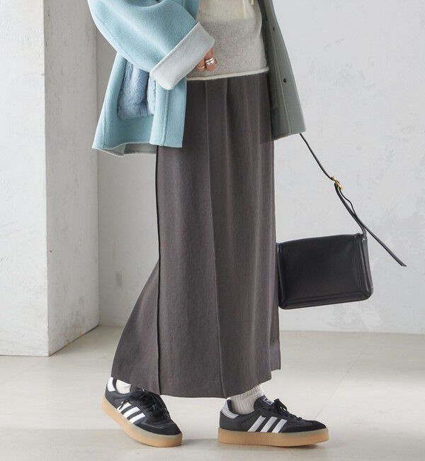 SHIPS for women「〈手洗い可能〉ジョーゼット ピンタック タイト スカート」|スカート|