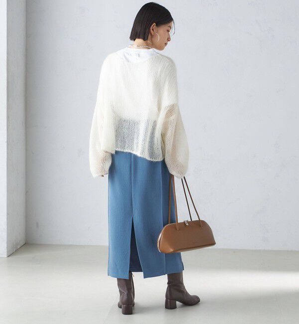 SHIPS for women「〈手洗い可能〉ジョーゼット ピンタック タイト スカート」|スカート|