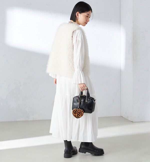 SHIPS for women「〈手洗い可能〉コットン シルク ローン ティアード ワンピース」|ワンピース|