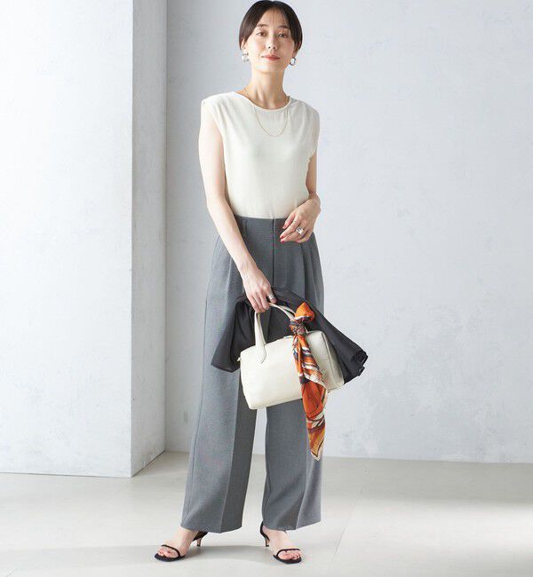 SHIPS for women「〈手洗い可能〉前後 2WAY ノースリーブ」|タンクトップ|