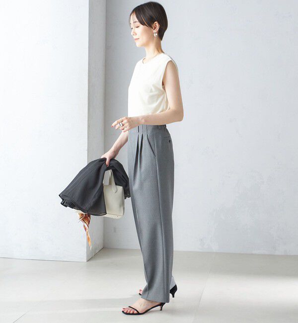 SHIPS for women「〈手洗い可能〉前後 2WAY ノースリーブ」|タンクトップ|