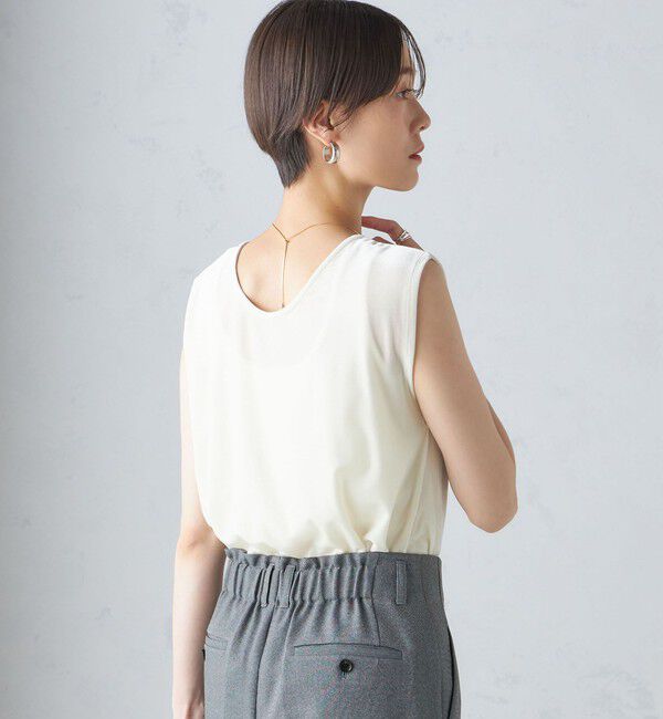SHIPS for women「〈手洗い可能〉前後 2WAY ノースリーブ」|タンクトップ|