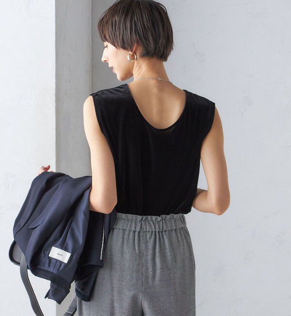 SHIPS for women「〈手洗い可能〉前後 2WAY ノースリーブ」|タンクトップ|