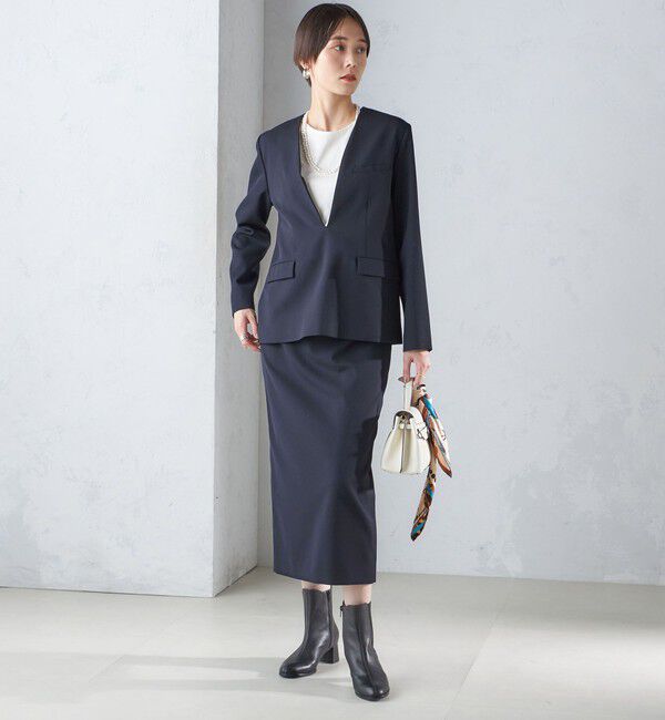 SHIPS for women「ストレッチ ツイル プルオーバー ジャケット(セットアップ対応)」|その他|