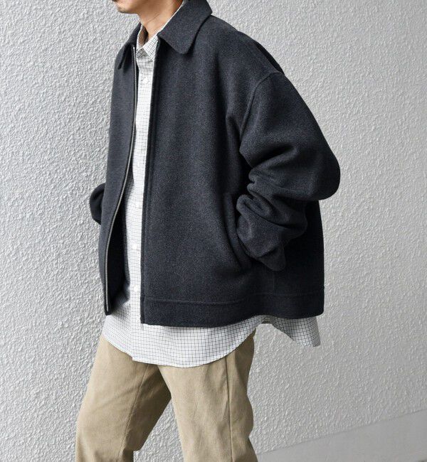 SHIPS any「SHIPS any: リバー メルトン オーバーサイズ ジップ ブルゾン◇」|ブルゾン・スタジャン|