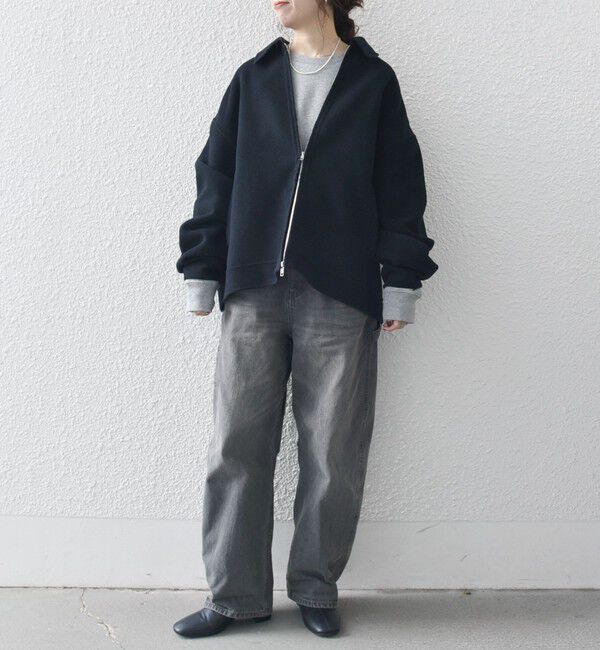 SHIPS any「SHIPS any: リバー メルトン オーバーサイズ ジップ ブルゾン◇」|ブルゾン・スタジャン|