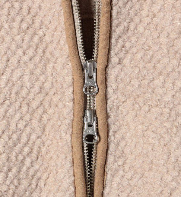 quaranciel「quaranciel: ループヤーン ダブルジップ フーデッド ケープ コート」|その他|