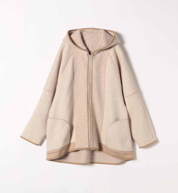 quaranciel「quaranciel: ループヤーン ダブルジップ フーデッド ケープ コート」|その他|