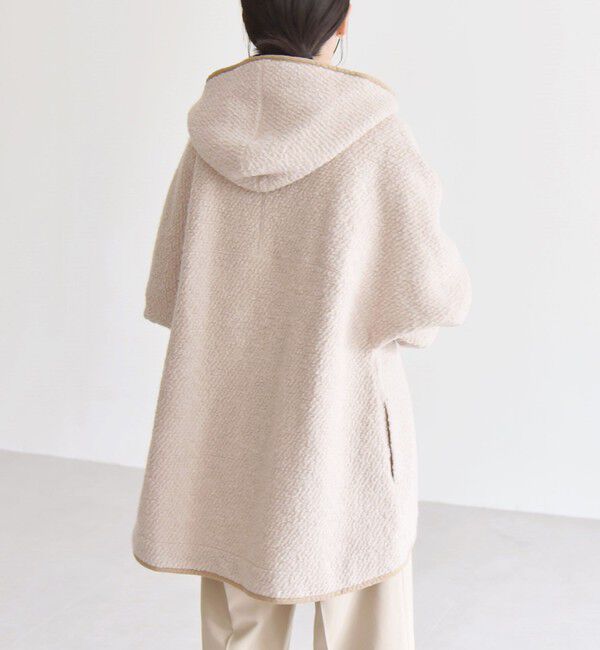 quaranciel「quaranciel: ループヤーン ダブルジップ フーデッド ケープ コート」|その他|