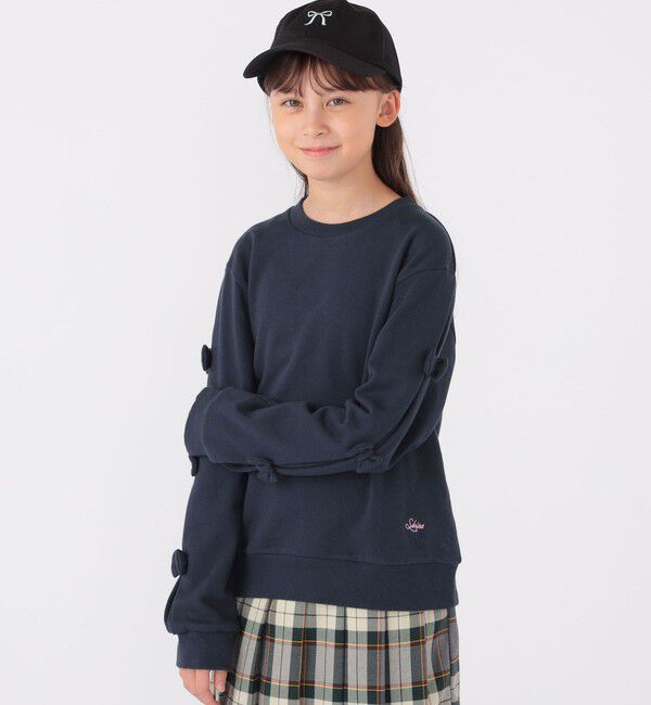 SHIPS KIDS「SHIPS KIDS:140～150cm / リボン スウェット」|スウェット・ジャージ|