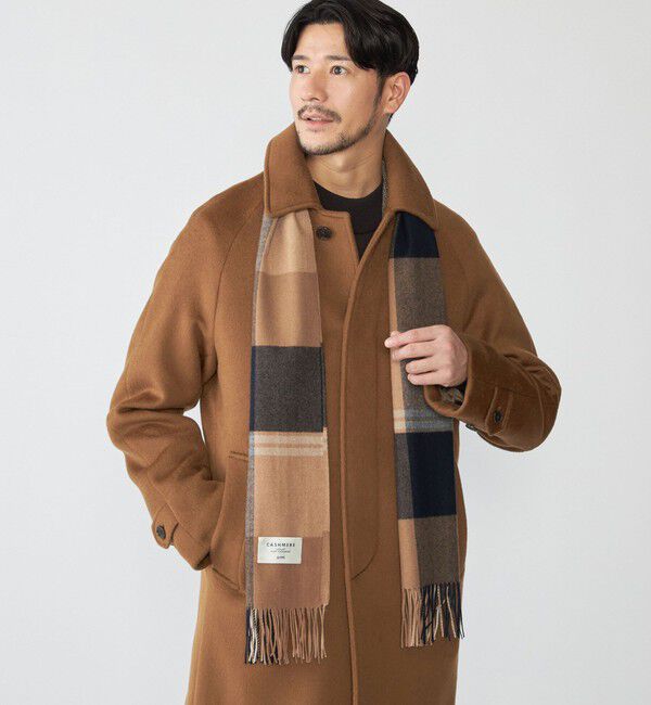 SHIPS「SHIPS: カシミヤ チェック マフラー」|マフラー|