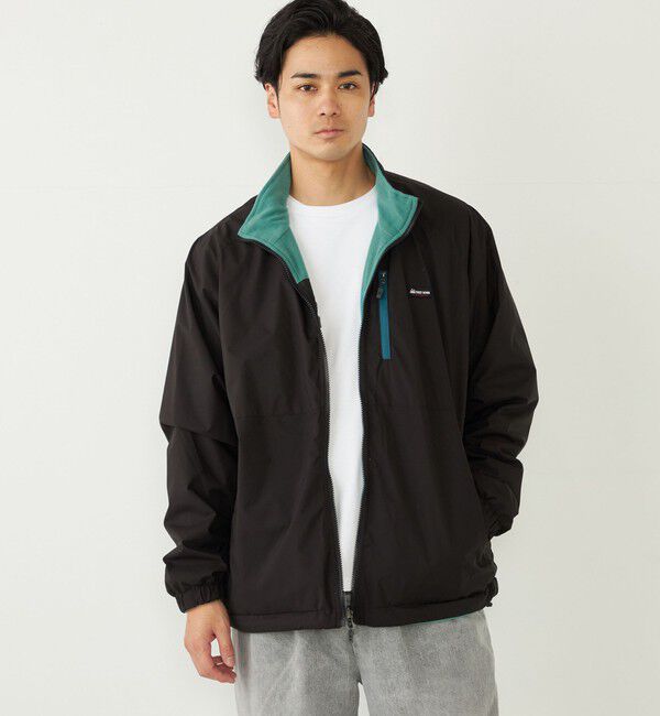 SHIPS Colors 「【SHIPS Colors別注】FIRST DOWN:リバーシブル スタンドカラー ブルゾン」|ブルゾン・スタジャン|ブラック