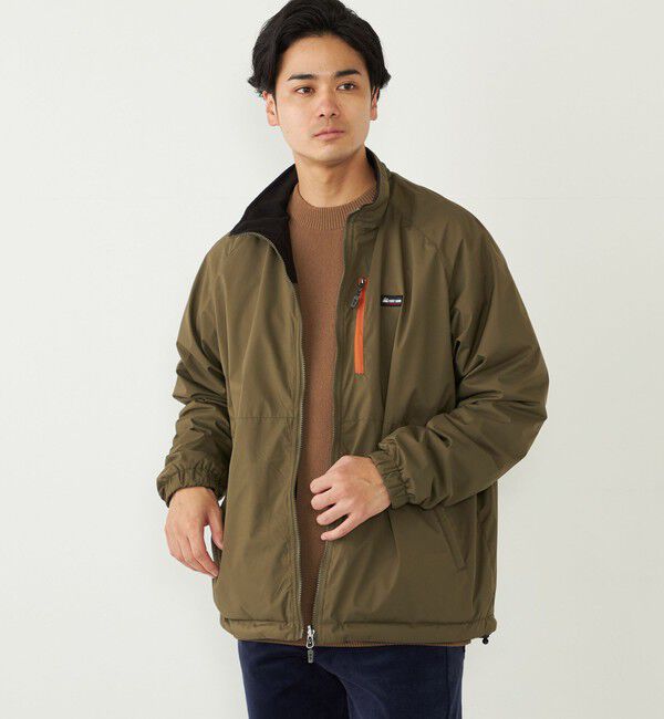 SHIPS Colors 「【SHIPS Colors別注】FIRST DOWN:リバーシブル スタンドカラー ブルゾン」|ブルゾン・スタジャン|オリーブ