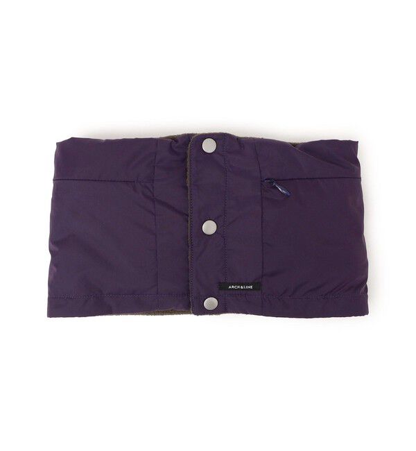 SHIPS KIDS「ARCH&LINE:リサイクル ナイロン スヌーディ」|スヌード|パープル