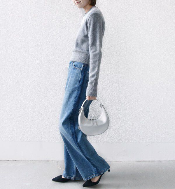 SHIPS for women「【WEB限定】〈手洗い可能〉布帛 襟付き ニット プルオーバー」|ニット・セーター|