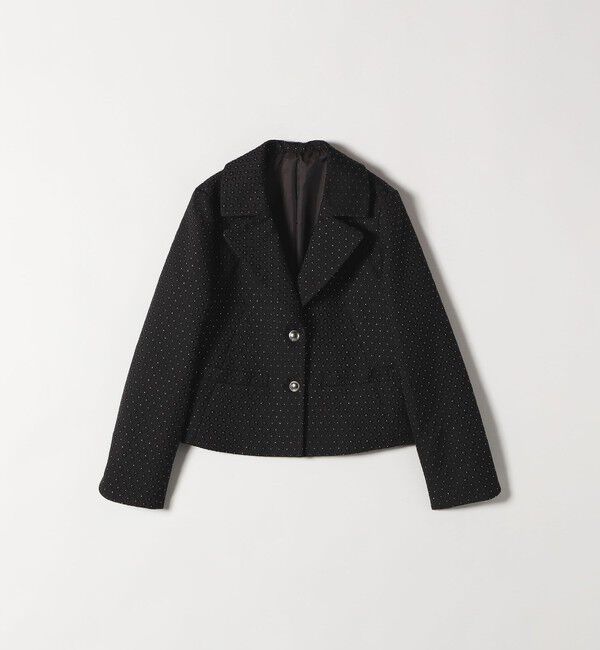 SHIPS any「SHIPS any:〈手洗い可能〉フラワー ジャカード ショート テーラード ジャケット」|テーラードジャケット|