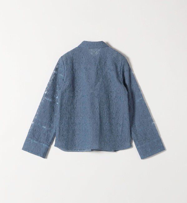 SHIPS any「SHIPS any:〈手洗い可能〉フラワーレース エンブロイダリー シアー シャツ」|シャツ・ブラウス|