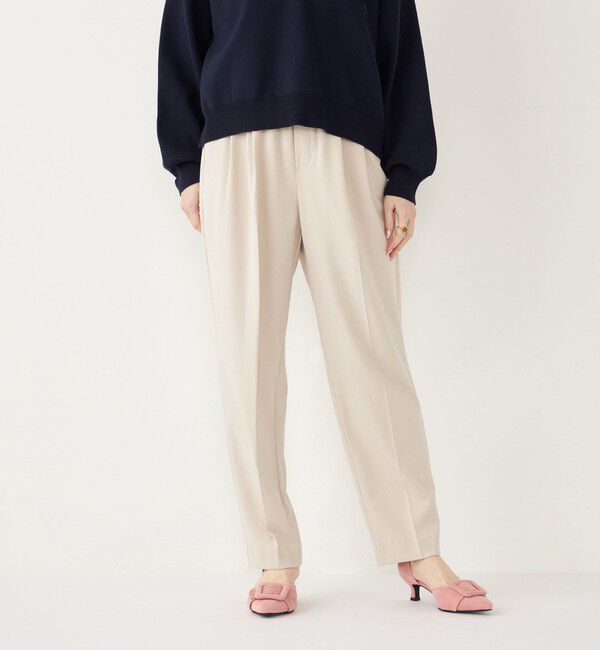 SHIPS Colors 「SHIPS Colors:〈手洗い可能〉TRPU 2タック イージーパンツ」|その他|ナチュラル